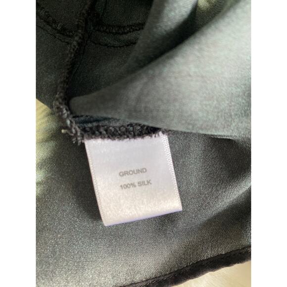 Artelier Nicole Miller 100% Silk 'Anaconda' Snakeskin V-Neck Blouse Sz P - Picture 11 of 12